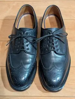 【ポロラルフローレン】レザーシューズ ウイングチップ 日本製 25cm 美品