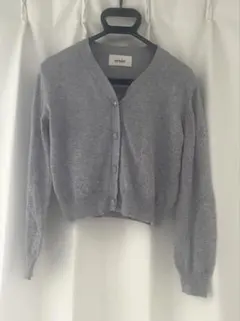 【snidel】グレー クロップドカーディガン