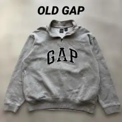 90s Old GAP ハーフジップ スウェット プルオーバー M