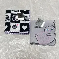 新品☆アナスイ タオルハンカチ ネコ バラ ローズ