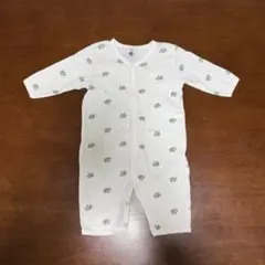 PETIT BATEAU 長袖 ロンパース カエル 3m