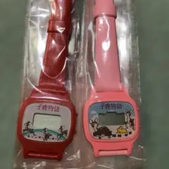 쇼와 레트로 캐릭터 폰 테일 아동용 시계