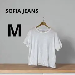 Sofia Jeans ホワイト 半袖Tシャツ 【M】
