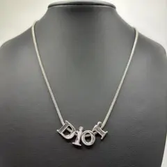 DIORディオール シルバー ロゴ ネックレス スイング　４連