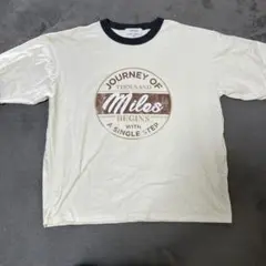 MONO-MART アイボリー 半袖Tシャツ