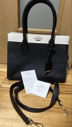 kate spade ショルダーバッグ バイカラー ブラック×ホワイト