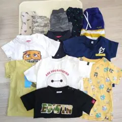 【即日発送】キッズ服12枚セット／90cm　Tシャツ&ズボン　夏物　ベビー服　半