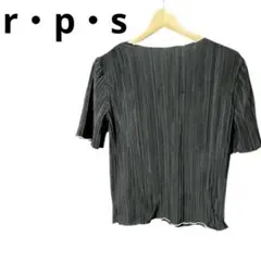 r・p・sワッシャー加工半袖カットソー ブラック Mサイズ
