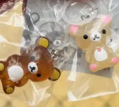 リラックマ　クリアマスコットチャーム ガチャ めじるしアクセサリー コリラックマ