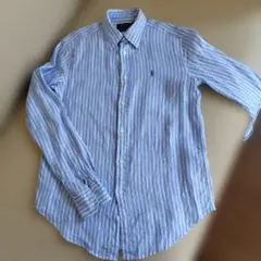Polo Ralph Lauren ストライプ リネン長袖シャツ XXSのサムネイル
