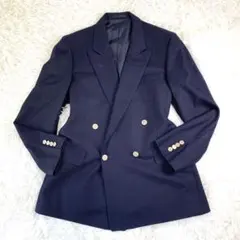 Burberrys 紺ブレ 金ボタン テーラードジャケット ホースロゴ AB5