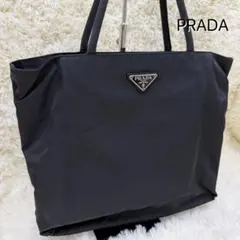 ✨️美品✨️PRADA トートバッグ テスートナイロン 三角ロゴ ブラック