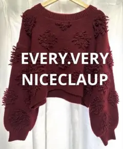 新品　EVERY.VERY NICECLAUP ポンポンニットセーター