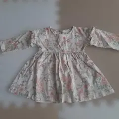 next baby花柄フリル付き長袖トップス6-9ヶ月