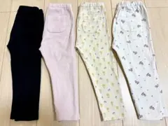 【ユニクロ】ベビー用レギンス 10分丈 4点セット 90