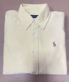 美品　ラルフローレン 長袖シャツ 120cm 男女兼用　イエロー