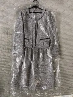 即日発送　入学式に！ワンピーススーツ　セレモニー　グレー