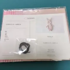 ウサギのペンケース　チェックアンドストライプのサムネイル