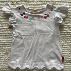 Moujonjon フリル袖 Tシャツ 100cm