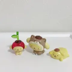 ポムポムプリン　ミニフィギュア　3点セット