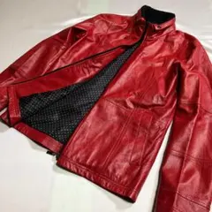 Barassi バラシ レザージャケット 羊革 赤 革ジャン ライダース 2026年最新】Barassi メンズ レザージャケット・ライダースの人気