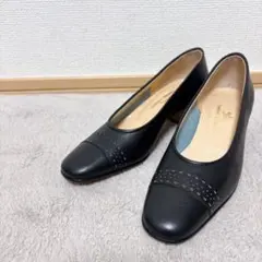 高級✨　タニノクリスチー パンプス レザー ハイヒール ブラック 21センチのサムネイル