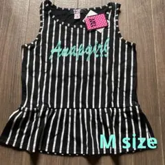 ANAP GiRL ペプラムボーダータンク