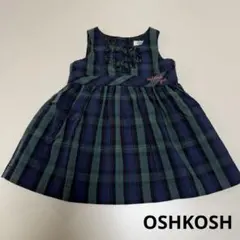 OSHKOSH チェック柄 ワンピース 70cm ベビー　女の子のサムネイル