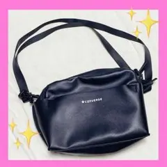 美品　converse コンバース　黒　ショルダーバック