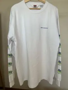 BEN DAVIS ロゴプリント ロングスリーブTシャツ（ロンT） ホワイト