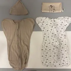 スワドル2枚セット　merry coperta 星柄 sowan帽子付き