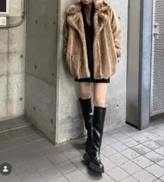 emoda ミディフェイクファーコート EMODA