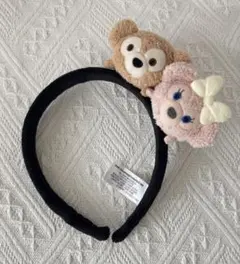 ダッフィー & シェリーメイ 耳付きカチューシャ　ツムツム