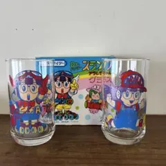 Dr.スランプ アラレちゃん グラス 2個セット デッドストック Ｅ