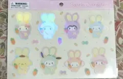 サンリオ　ステッカー ふっくらおみみのうさぎの会
