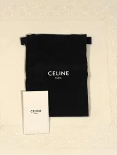 CELINE 巾着　黒 アテンション付き