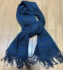 カシミヤ100％ 超大判 特大 ストール マフラー チェック 200×80cm