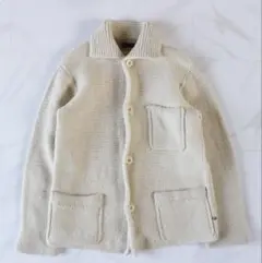 45rpm カウチンニットカーディガン 肉厚ローゲージ ベージュ L 45rpm カウチンニットカーディガン 肉厚ローゲージ ベージュ L