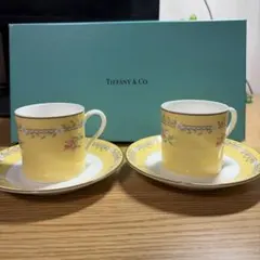 Tiffany & Co. 2枚セットカップアンドソーサー 箱付き