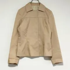 n0754【ロペ】ジャケット 日本製 比翼ボタン 綺麗め ベージュ