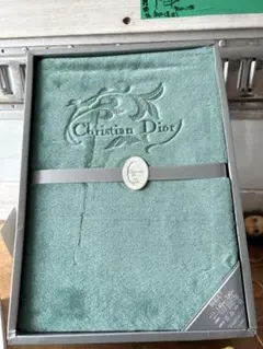 新品　Christian Dior ボアシーツ　ターコイズブルー