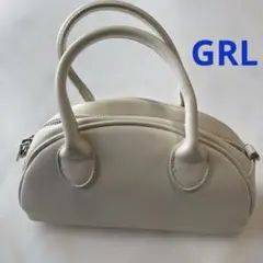 GRL グレイル　ホワイト ミニ ハンドバッグ ショルダーバッグ 2wayバッグ