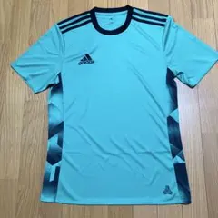 adidas climalite アクアブルー Mサイズ シャツ