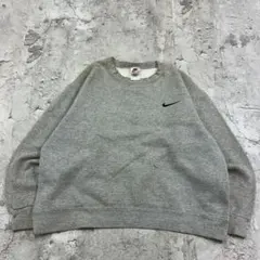 USA製　NIKE　銀タグ　スウェット　M　グレー　古着　ロゴ刺繍