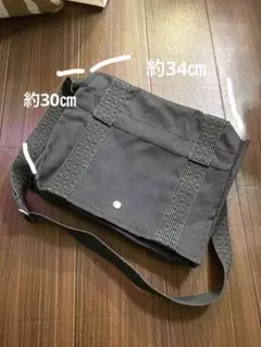 HERMES フールトゥバサスMM メッセンジャー バッグ ブラック/グレー