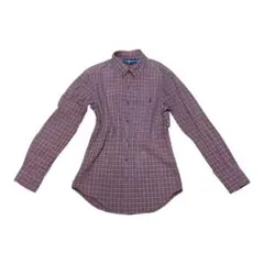 00s Ralph Lauren slim check BD shirt y2k