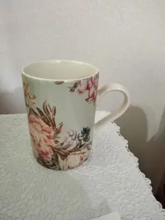 EIGHTYNINE 花柄 マグカップ 陶器製 フラワーデザイン コーヒーカップ