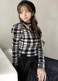 RESEXXY チョーカーデザインニットトップス