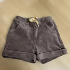 プティマインコーデュロイ ブラウン ショートパンツ