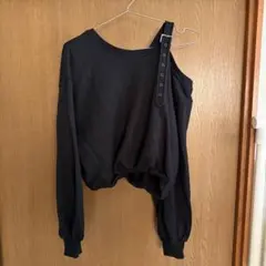 ワンショルダースウェットトップス[tu1559]